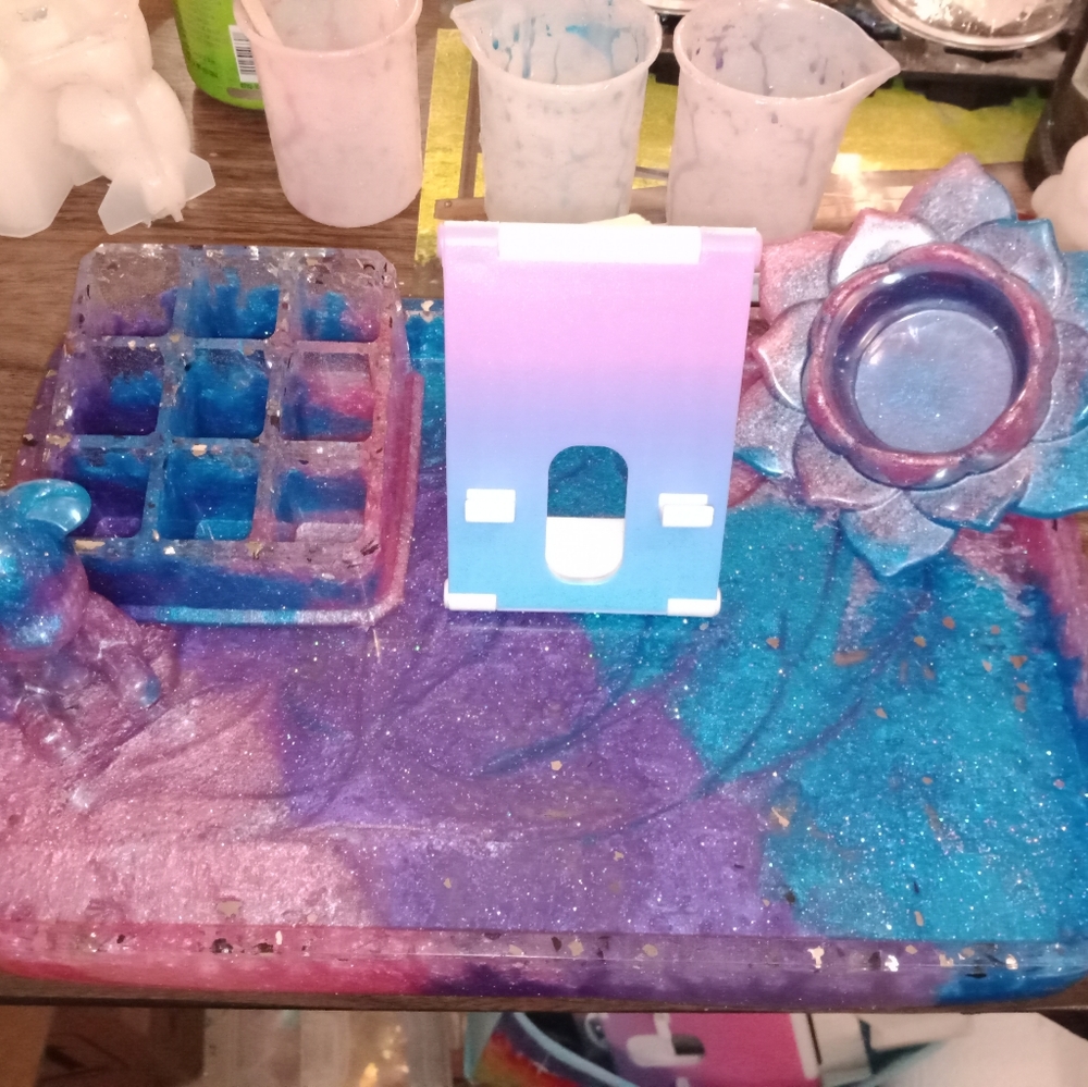 New Large Custom Rolling Tray with phone holder